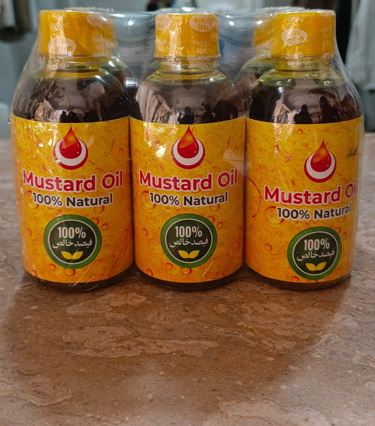 Natural Mustard Oil – Pack of 6 (250ml/500ml/1 Liter)